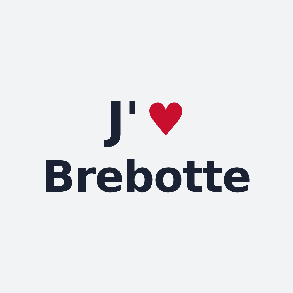 Poster personnalisé Brebotte — design J'aime Brebotte