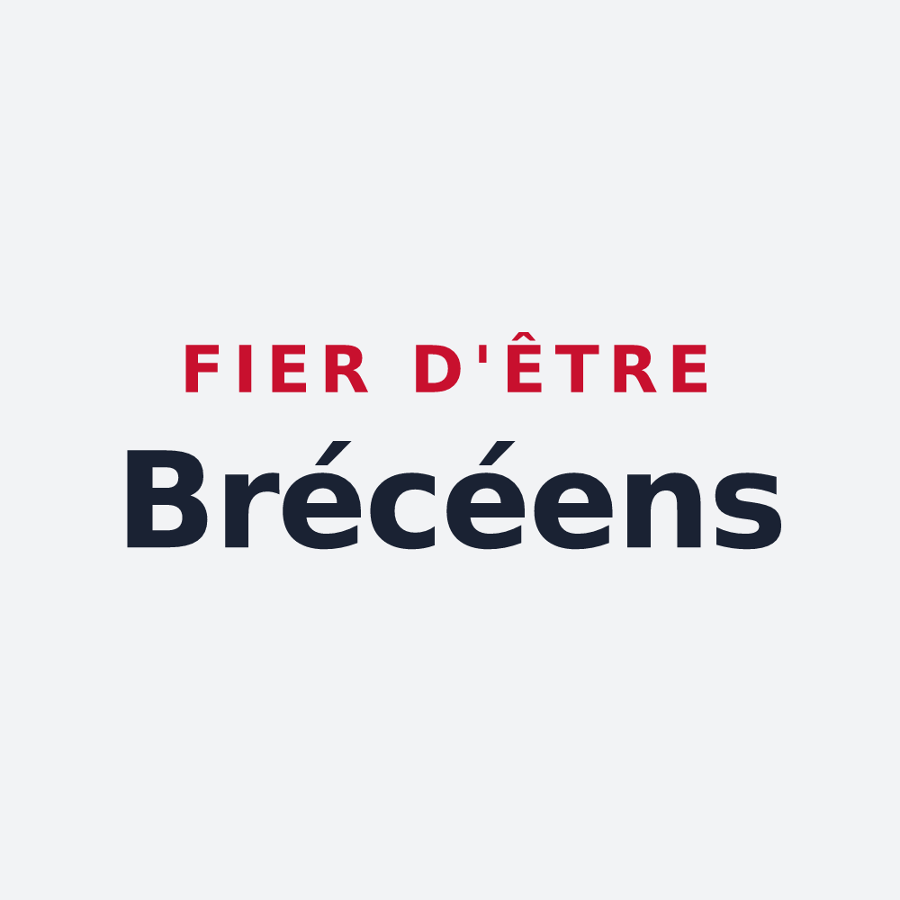 Poster « Fier d'être Brécéens » — design pour Brécey