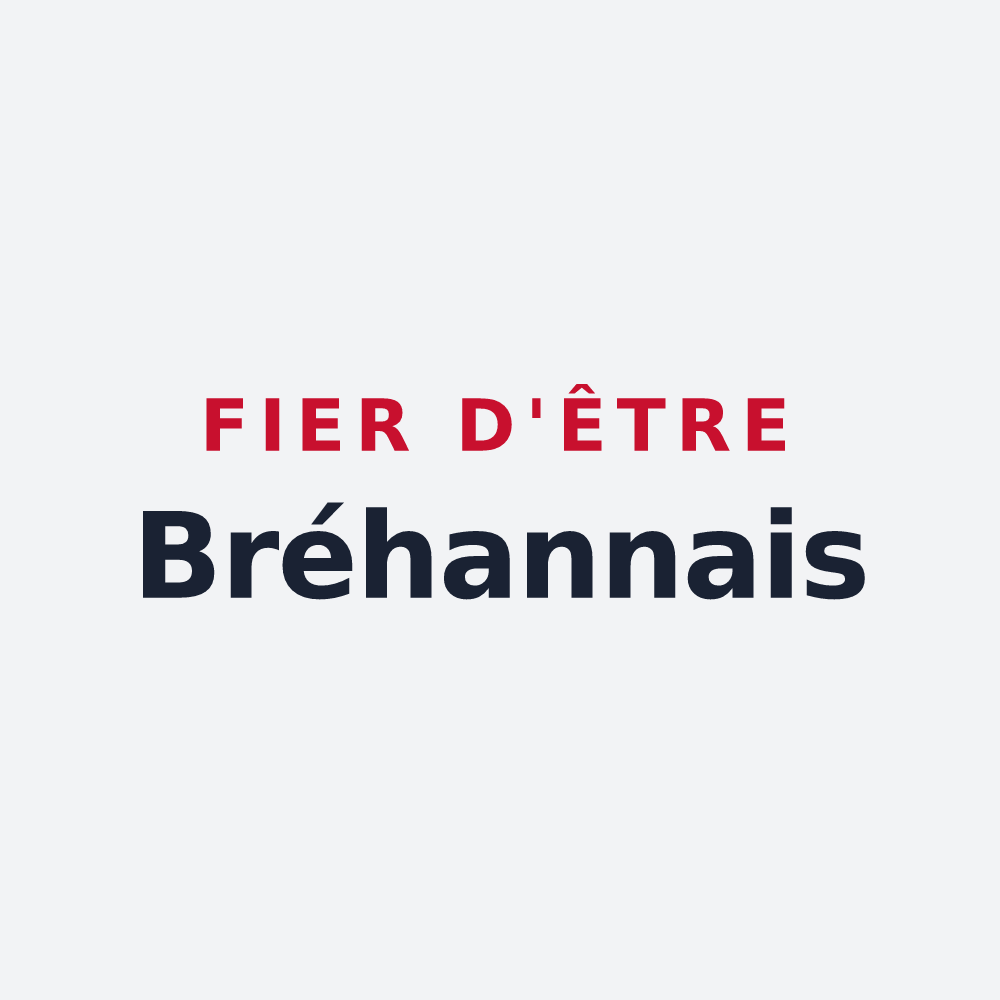 Poster « Fier d'être Bréhannais » — design pour Bréhan