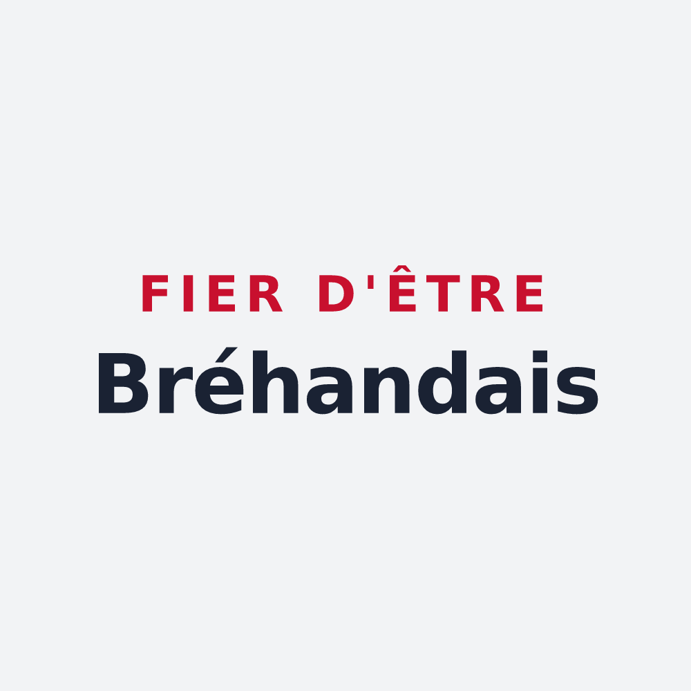 Poster « Fier d'être Bréhandais » — design pour Bréhand