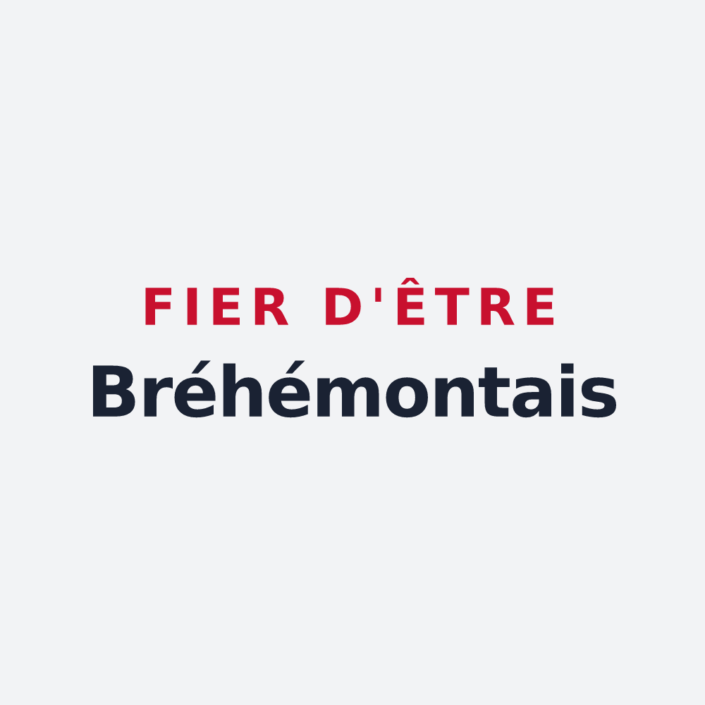 Poster « Fier d'être Bréhémontais » — design pour Bréhémont