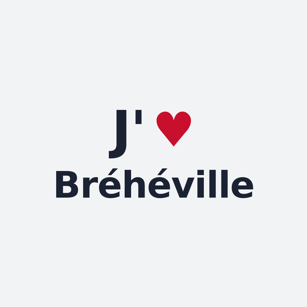 Poster personnalisé Bréhéville — design J'aime Bréhéville