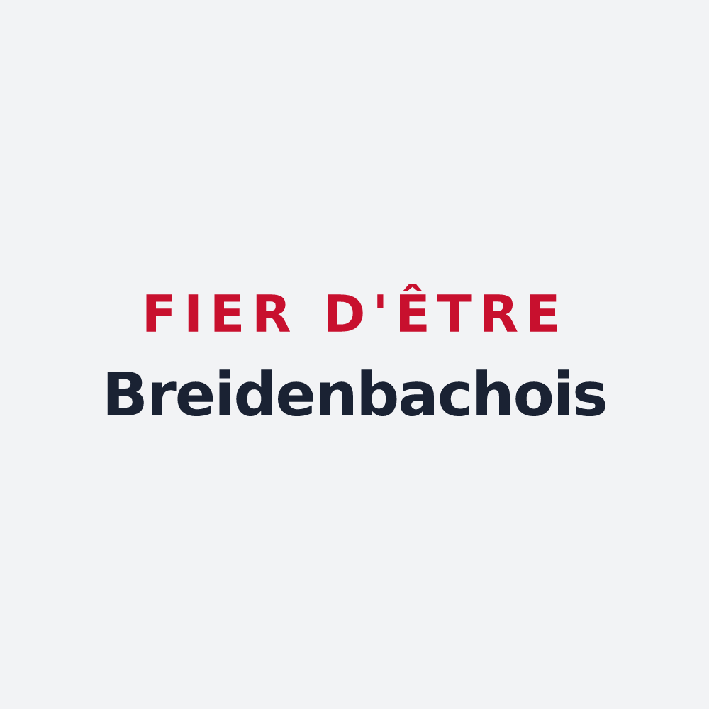Poster « Fier d'être Breidenbachois » — design pour Breidenbach
