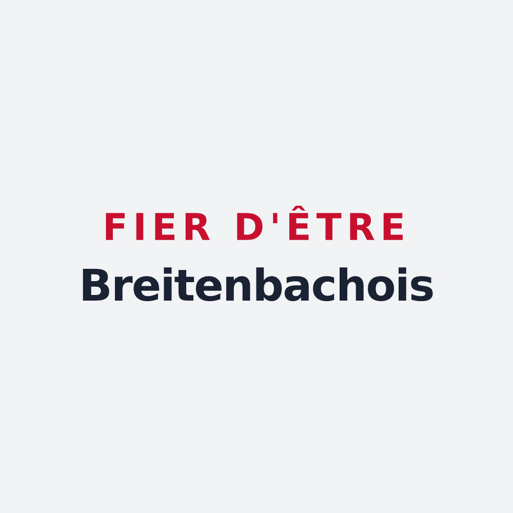 Poster « Fier d'être Breitenbachois » — design pour Breitenbach