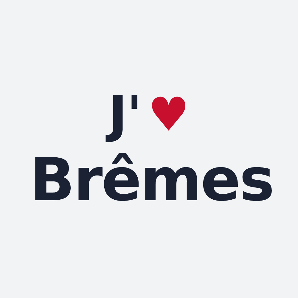 Poster personnalisé Brêmes — design J'aime Brêmes