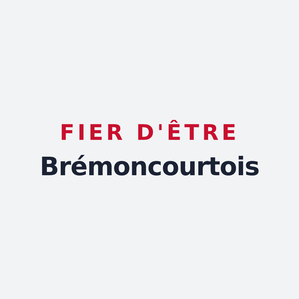 Poster « Fier d'être Brémoncourtois » — design pour Brémoncourt