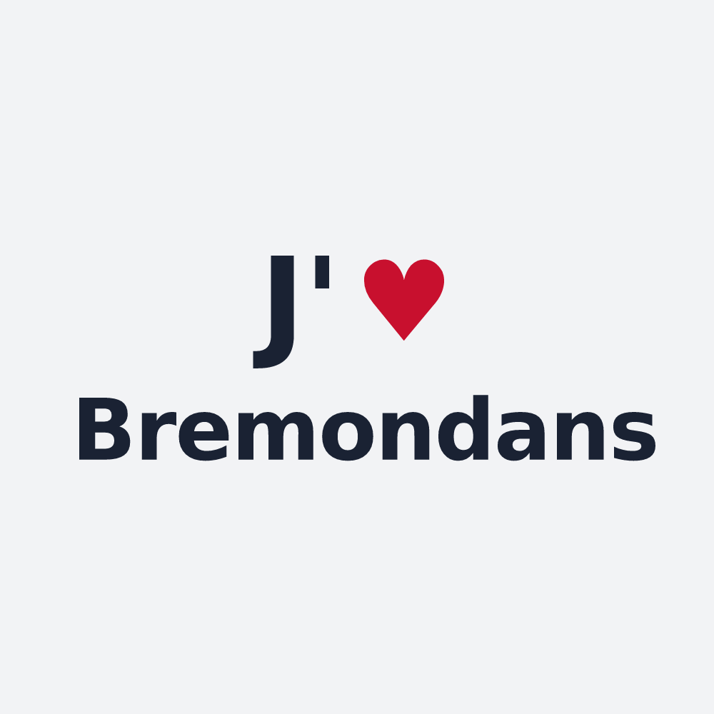 Poster personnalisé Bremondans — design J'aime Bremondans