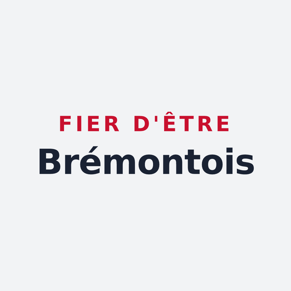 Poster « Fier d'être Brémontois » — design pour Brémontier-Merval