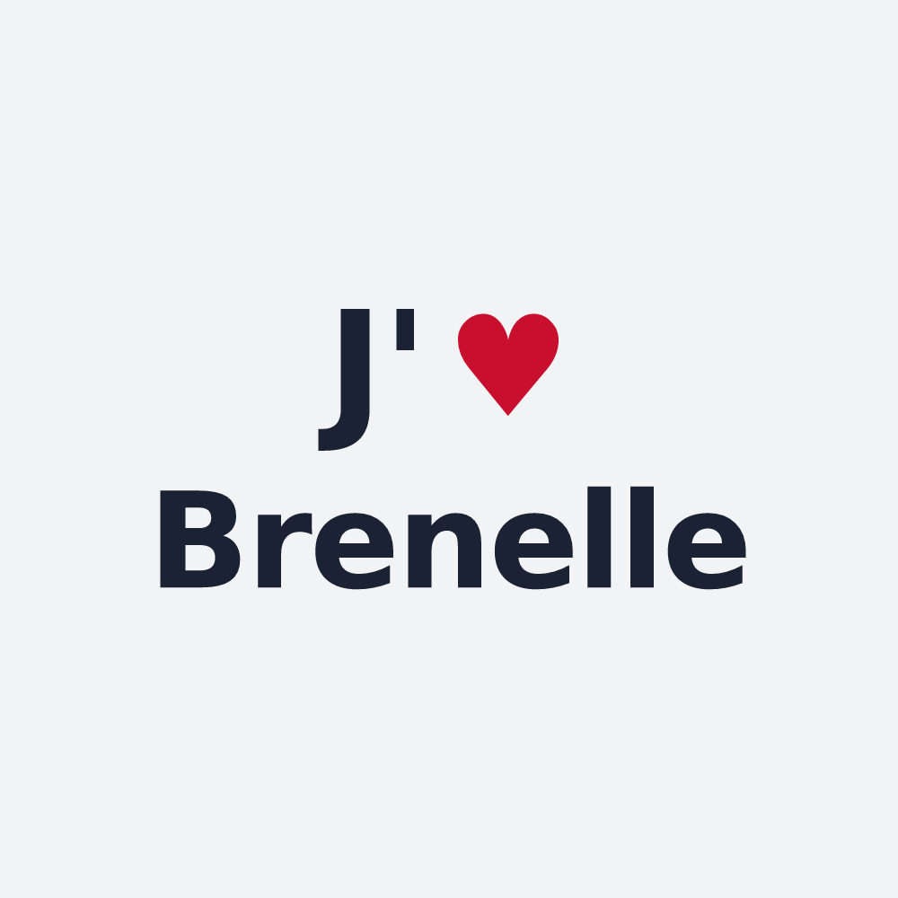 Poster personnalisé Brenelle — design J'aime Brenelle