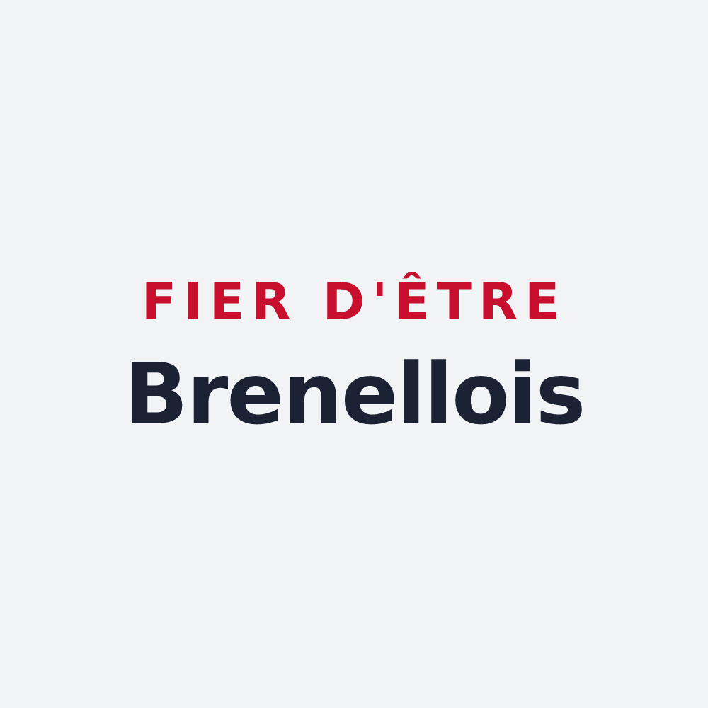 Poster « Fier d'être Brenellois » — design pour Brenelle