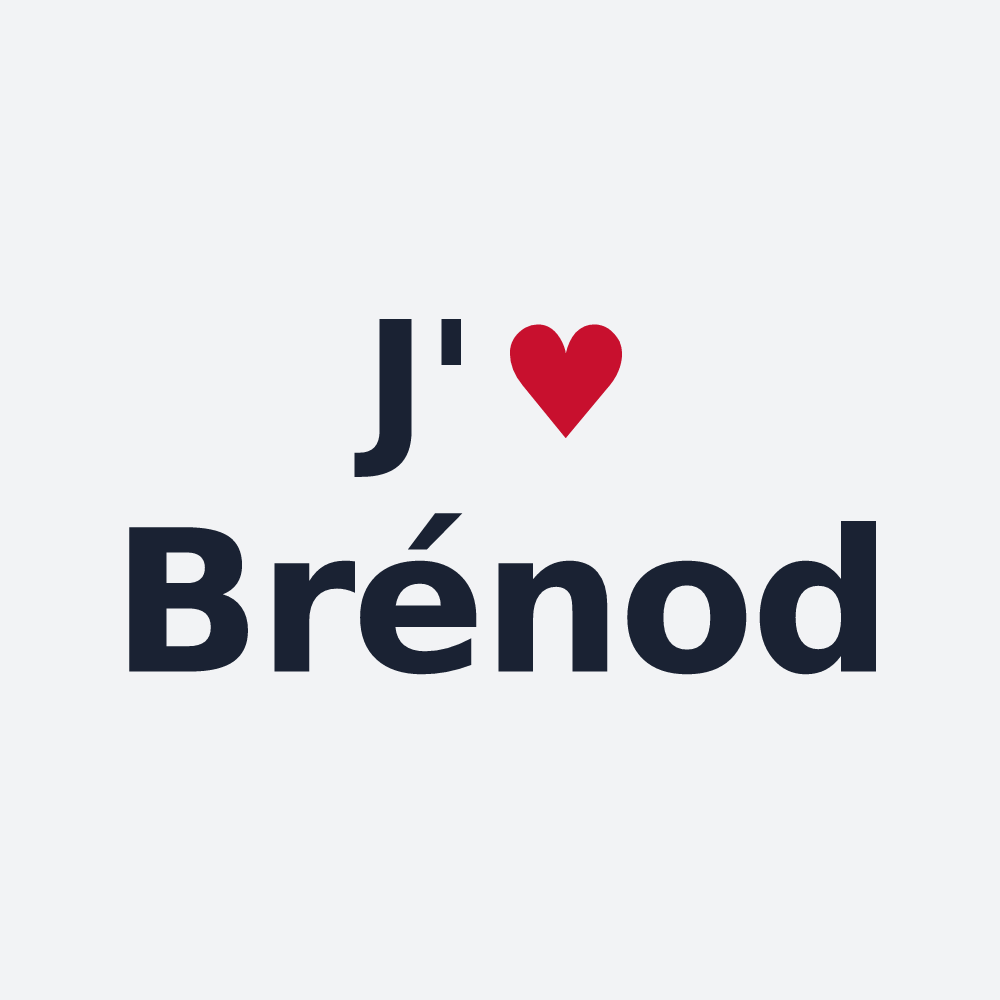 Poster personnalisé Brénod — design J'aime Brénod