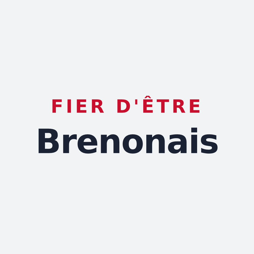 Poster « Fier d'être Brenonais » — design pour Brenon