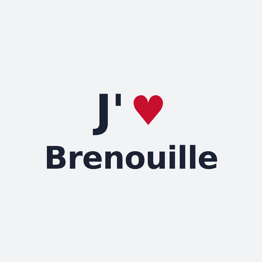 Poster personnalisé Brenouille — design J'aime Brenouille