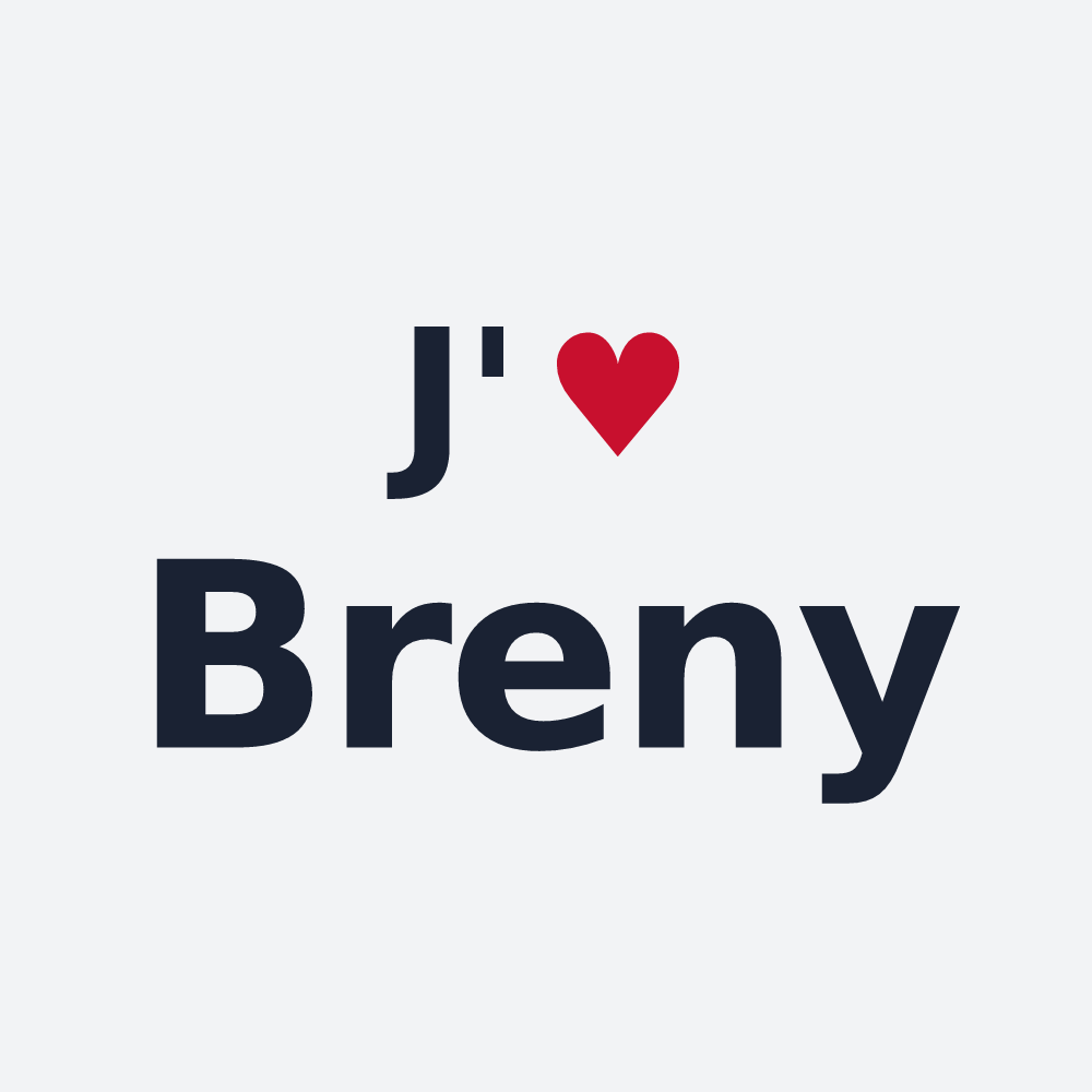 Poster personnalisé Breny — design J'aime Breny