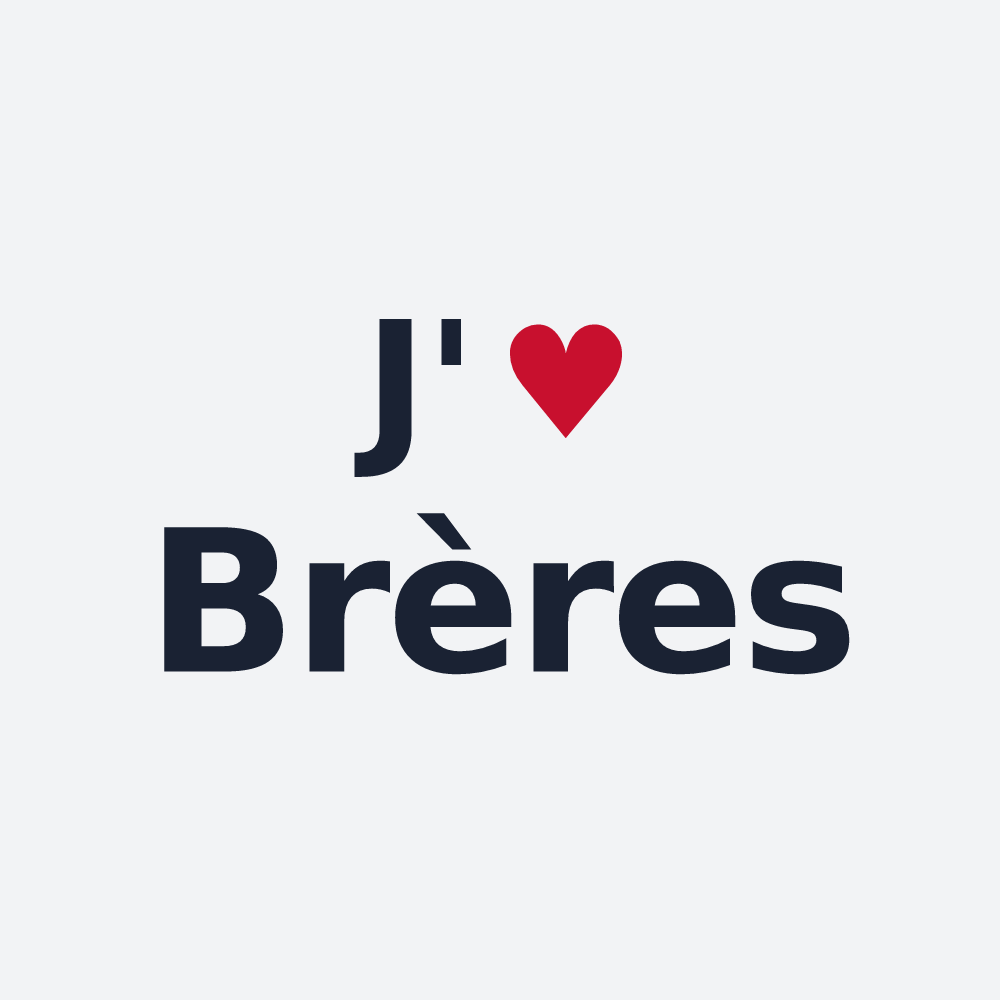 Poster personnalisé Brères — design J'aime Brères