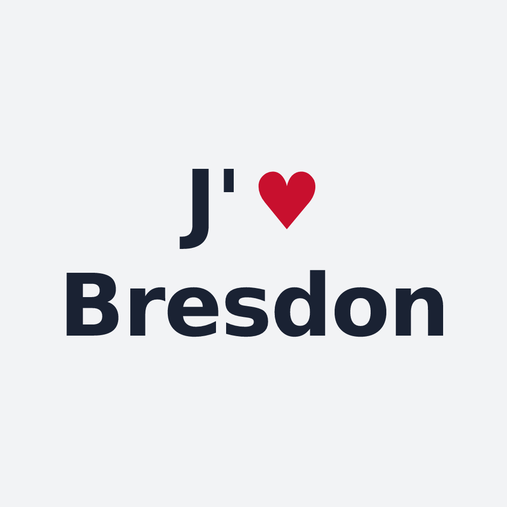 Poster personnalisé Bresdon — design J'aime Bresdon