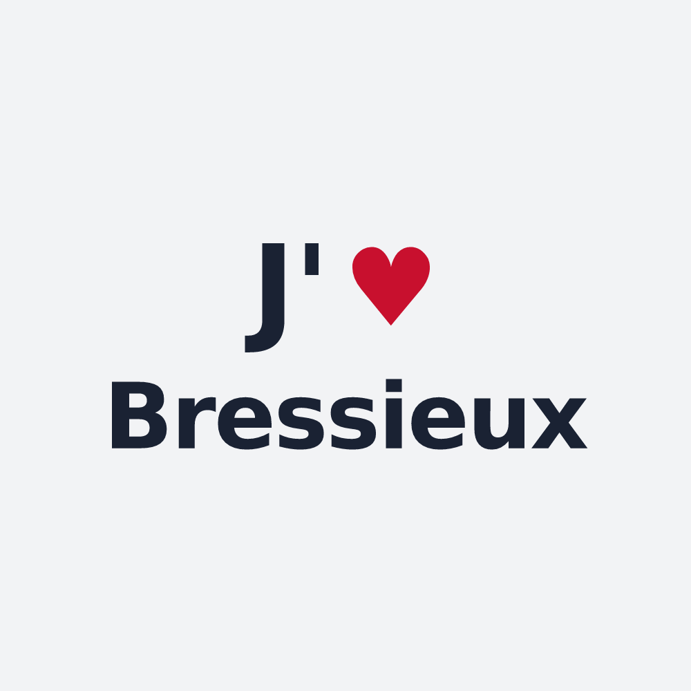 Poster personnalisé Bressieux — design J'aime Bressieux