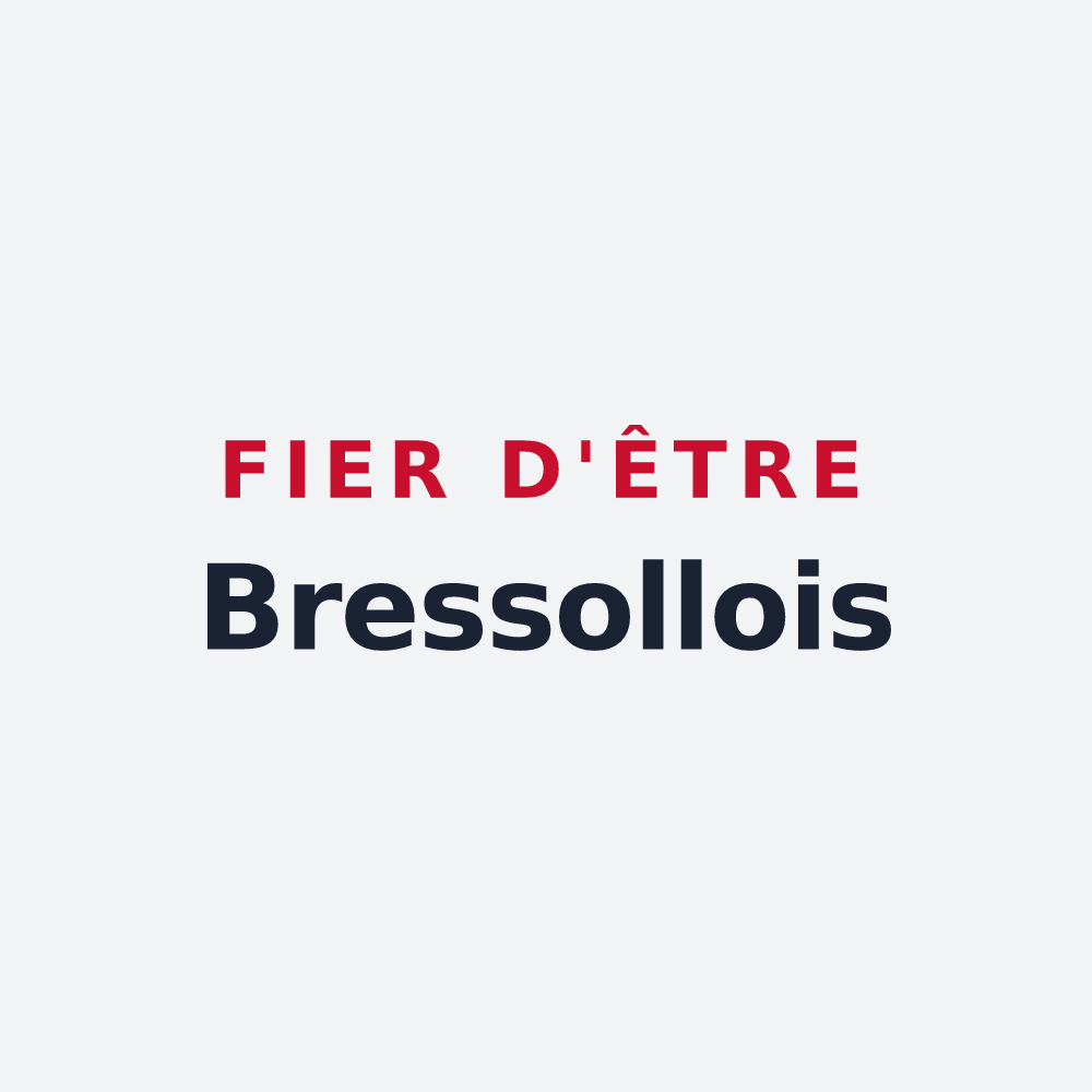 Poster « Fier d'être Bressollois » — design pour Bressolles