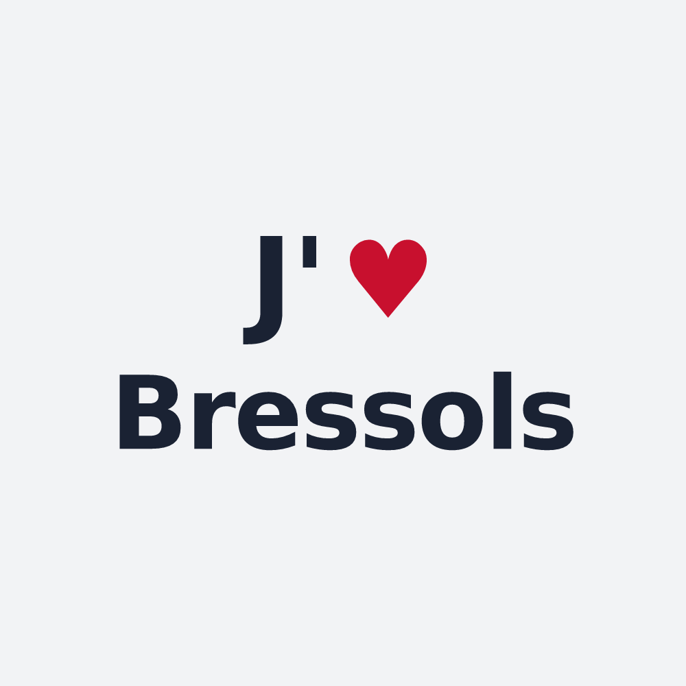 Poster personnalisé Bressols — design J'aime Bressols