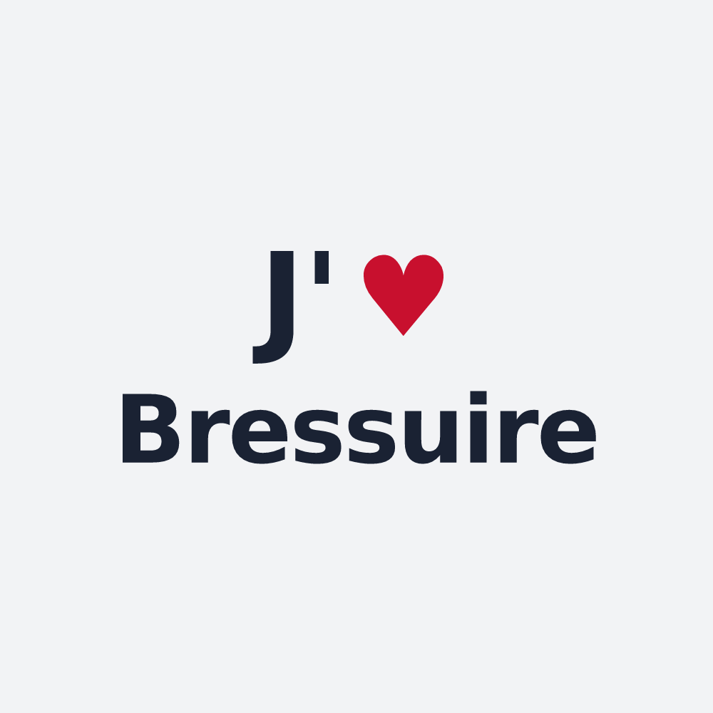 Poster personnalisé Bressuire — design J'aime Bressuire