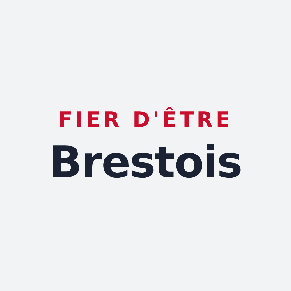 Poster « Fier d'être Brestois » — design pour Brest