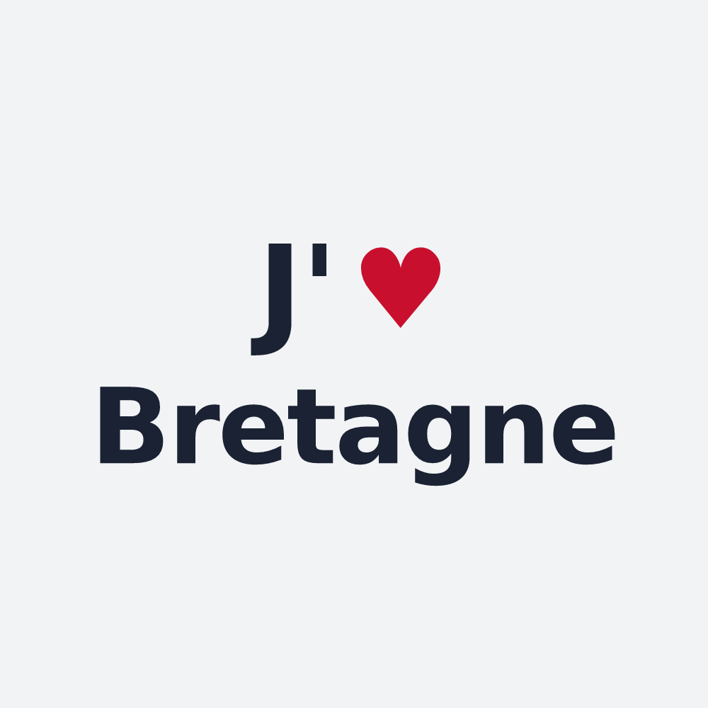 Poster personnalisé Bretagne — design J'aime Bretagne