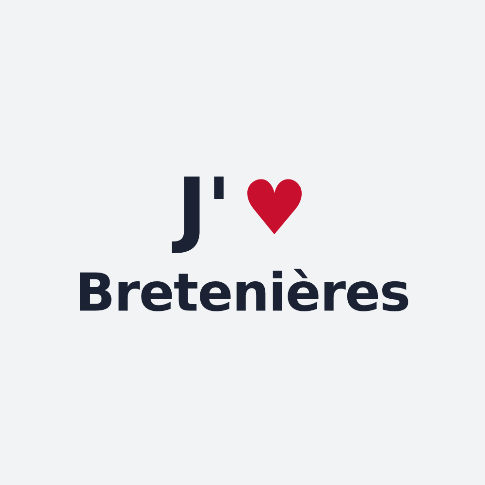 Poster personnalisé Bretenières — design J'aime Bretenières