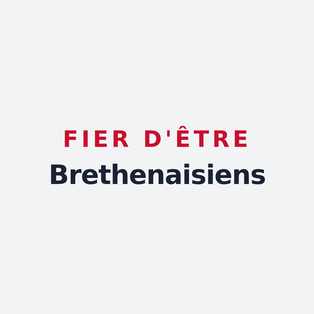 Poster « Fier d'être Brethenaisiens » — design pour Brethenay