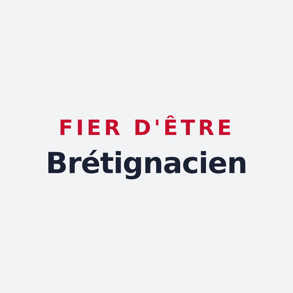 Poster « Fier d'être Brétignacien » — design pour Brétigny