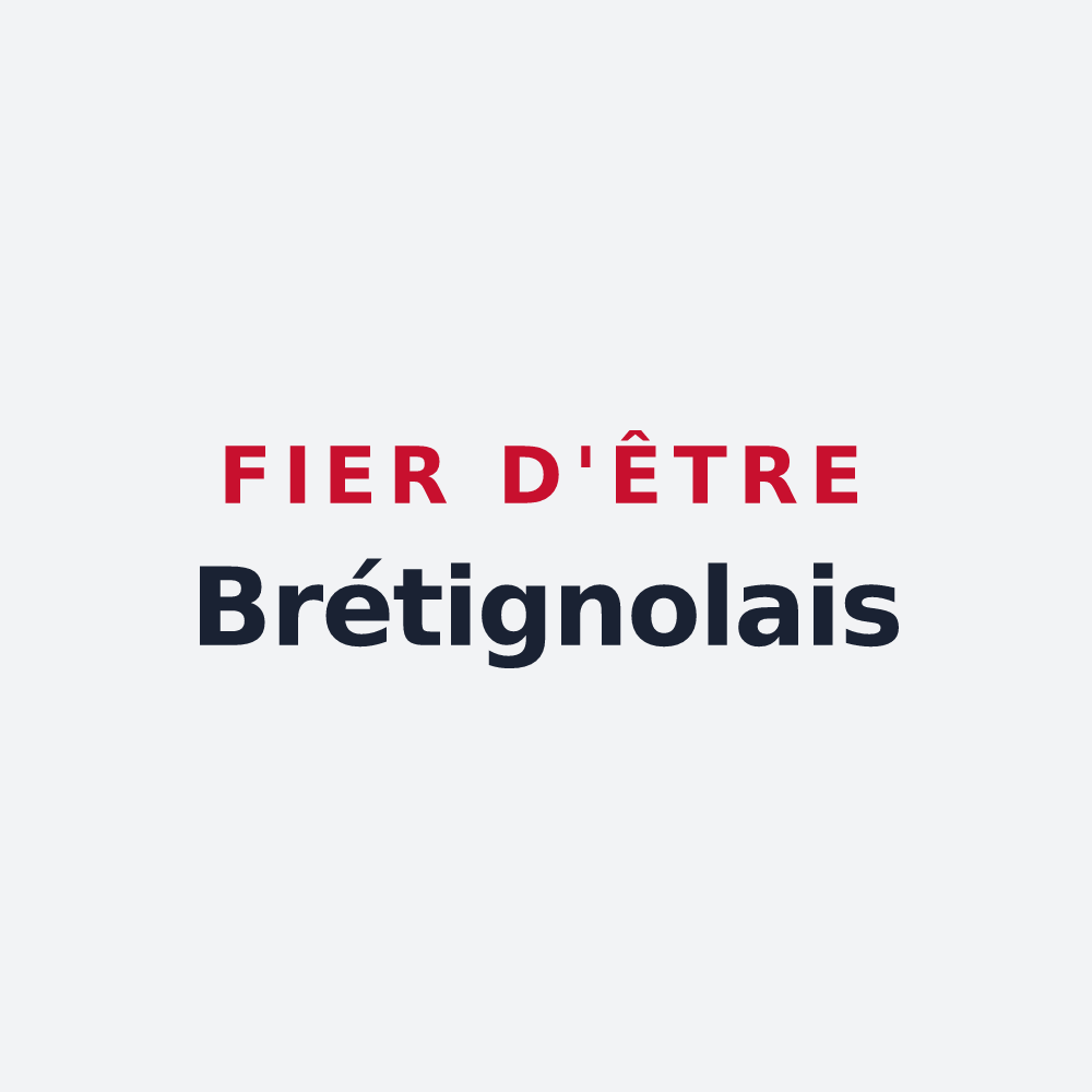 Poster « Fier d'être Brétignolais » — design pour Brétigny-sur-Orge