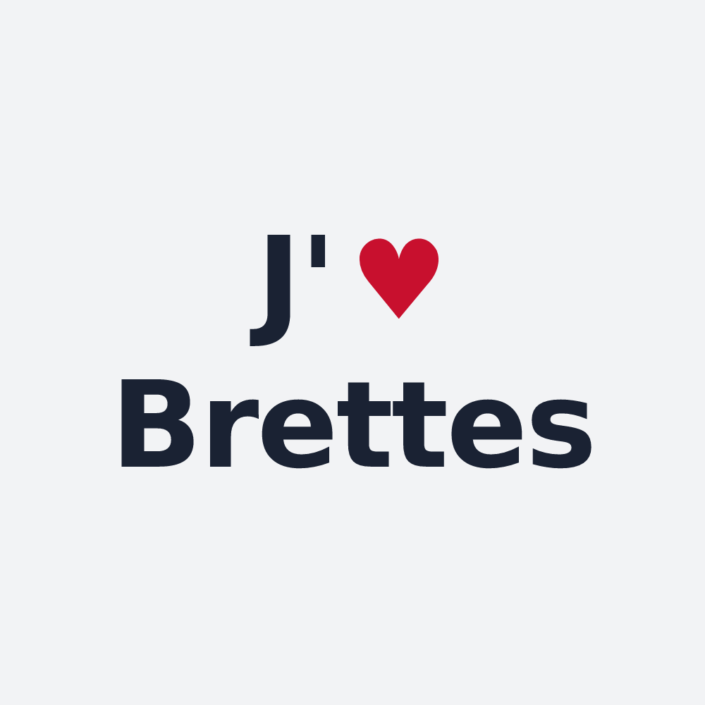 Poster personnalisé Brettes — design J'aime Brettes