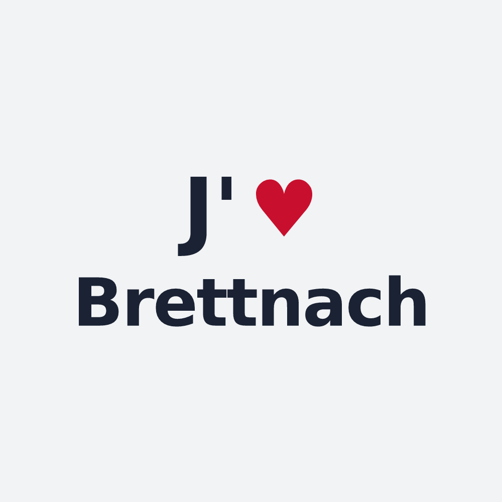 Poster personnalisé Brettnach — design « J'aime Brettnach » imprimé sur le poster