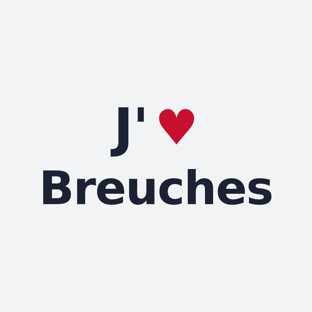Poster personnalisé Breuches — design J'aime Breuches
