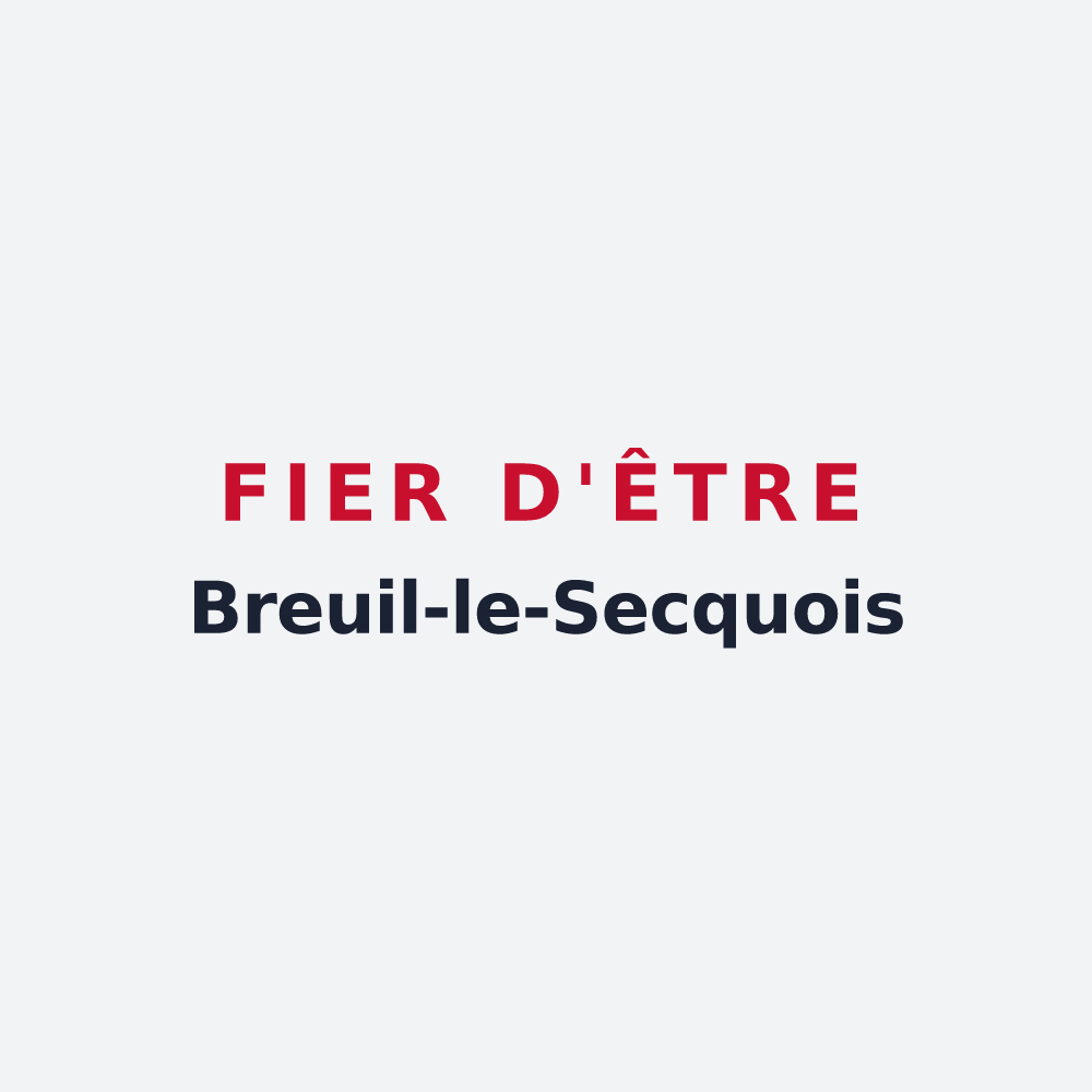Poster « Fier d'être Breuil-le-Secquois » — design pour Breuil-le-Sec