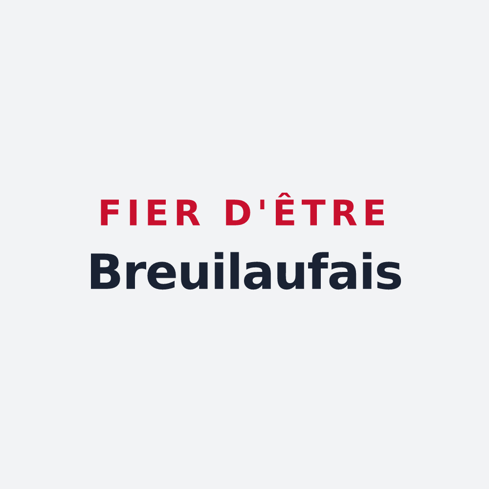 Poster « Fier d'être Breuilaufais » — design pour Breuilaufa