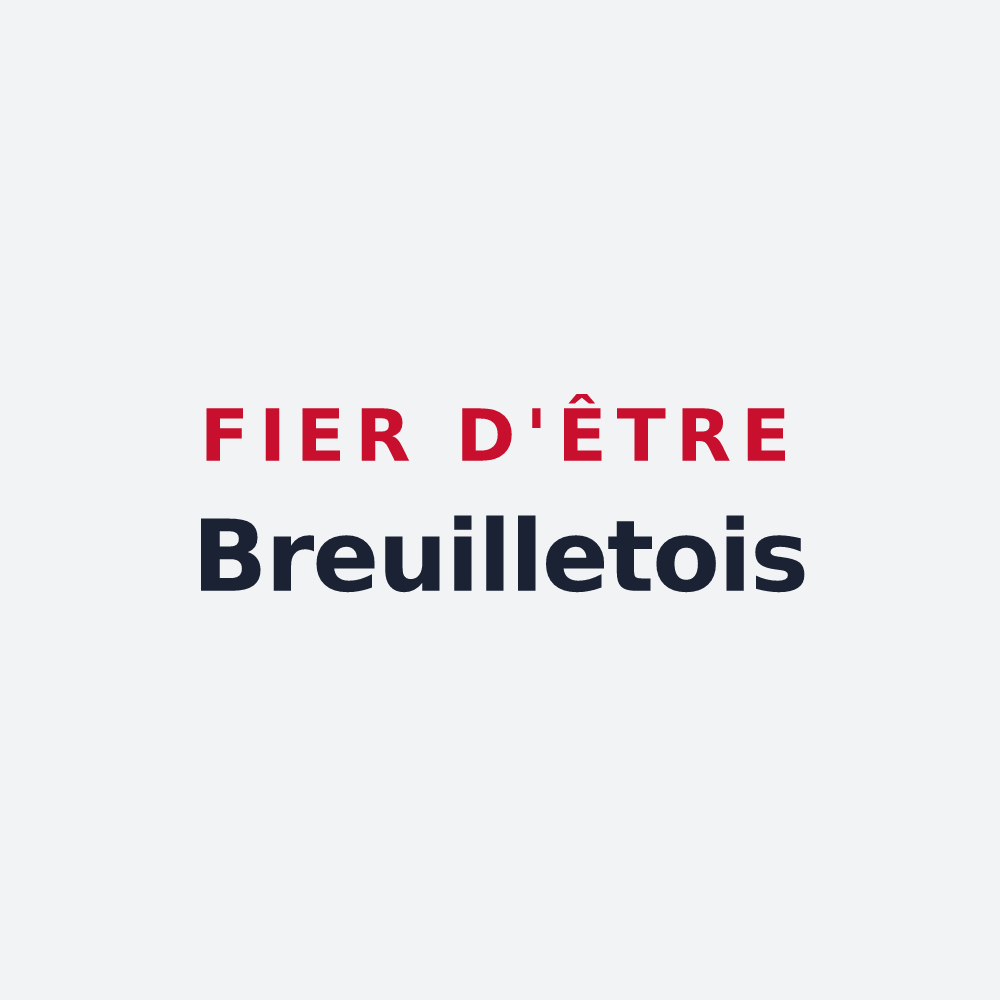 Poster « Fier d'être Breuilletois » — design pour Breuillet