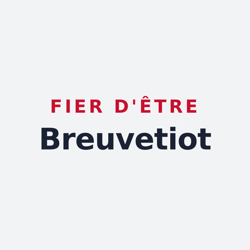 Poster « Fier d'être Breuvetiot » — design pour Breuvery-sur-Coole