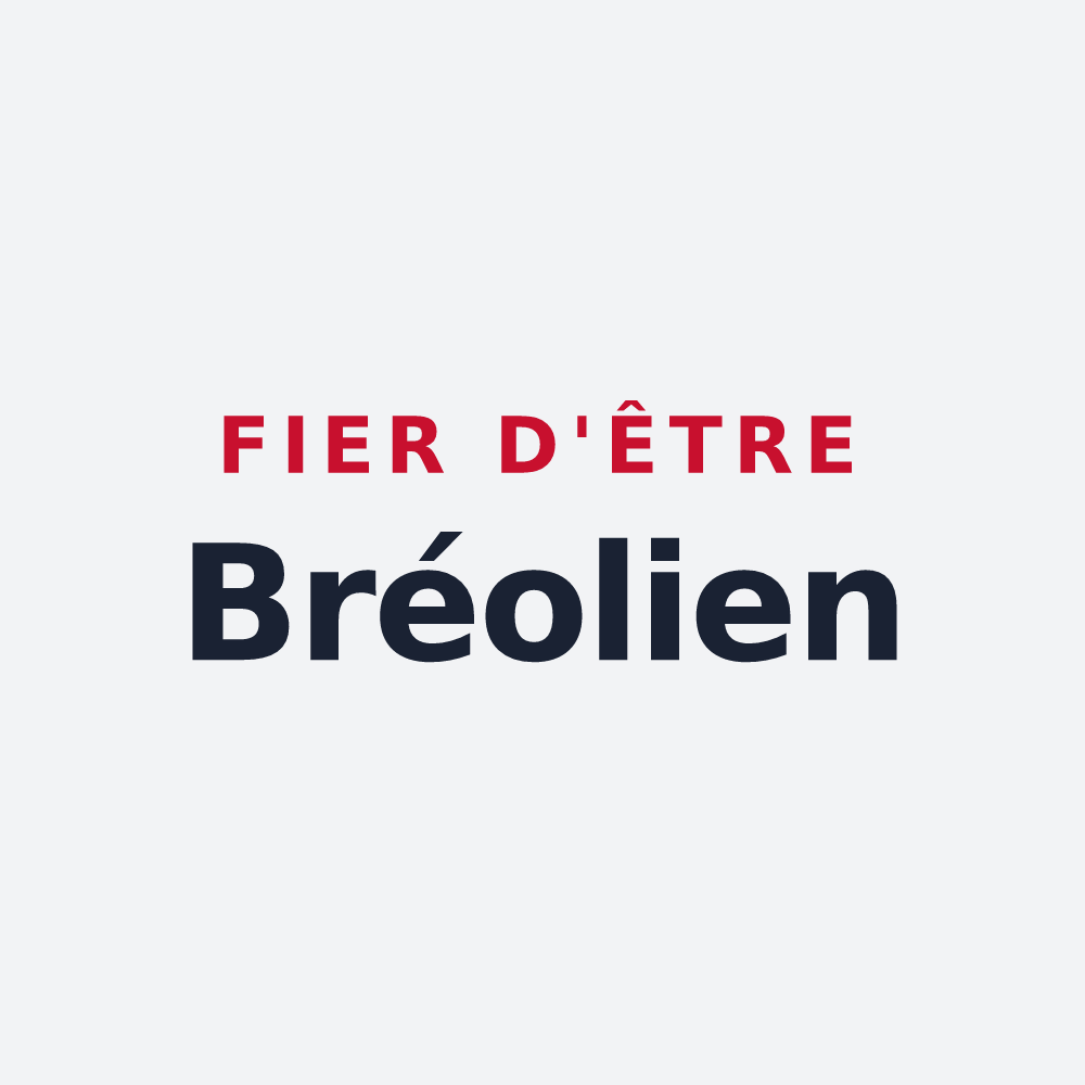Poster « Fier d'être Bréolien » — design pour Breux-sur-Avre