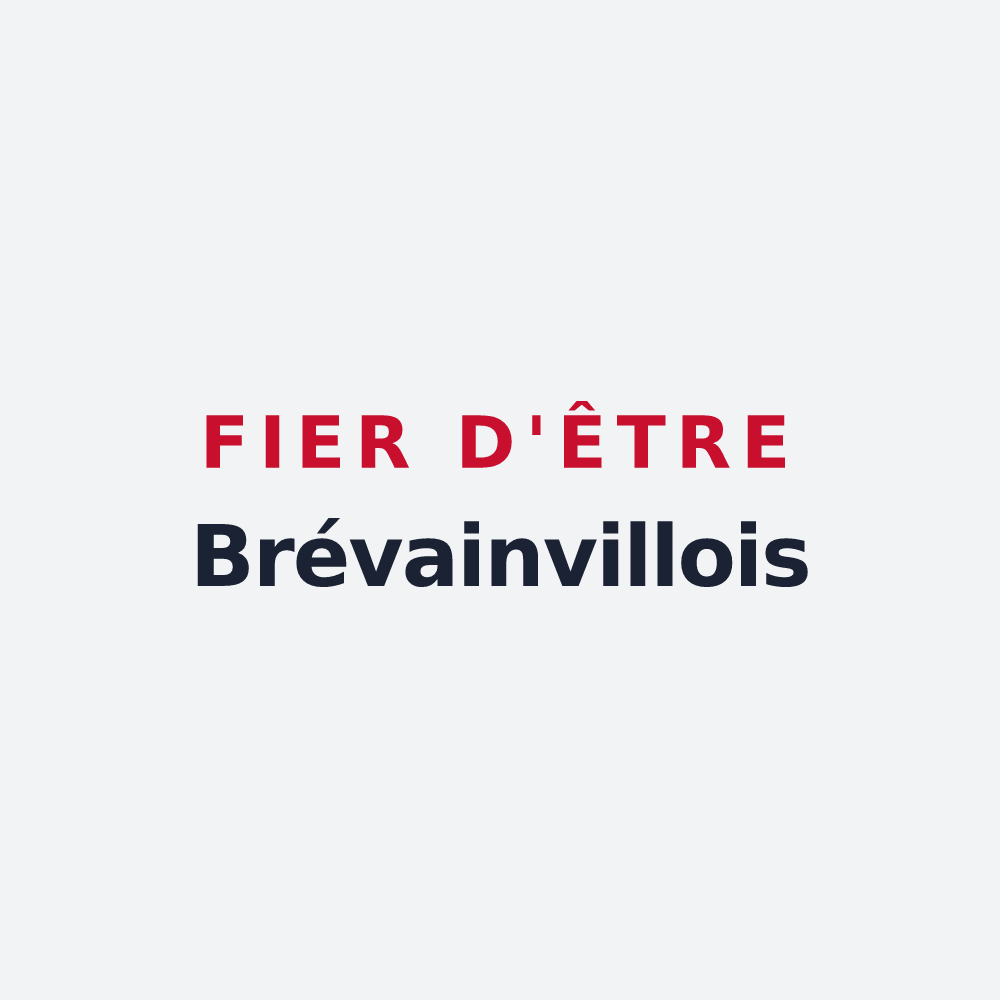 Poster « Fier d'être Brévainvillois » — design pour Brévainville
