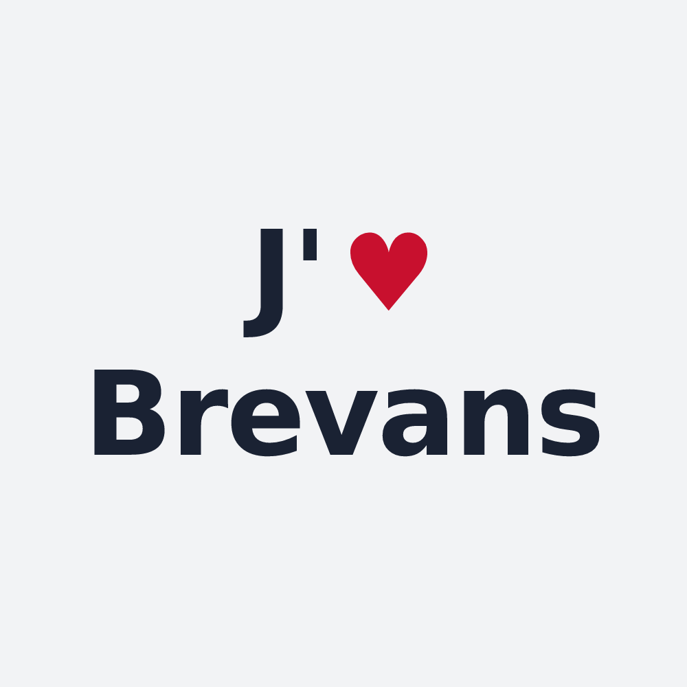 Poster personnalisé Brevans — design J'aime Brevans