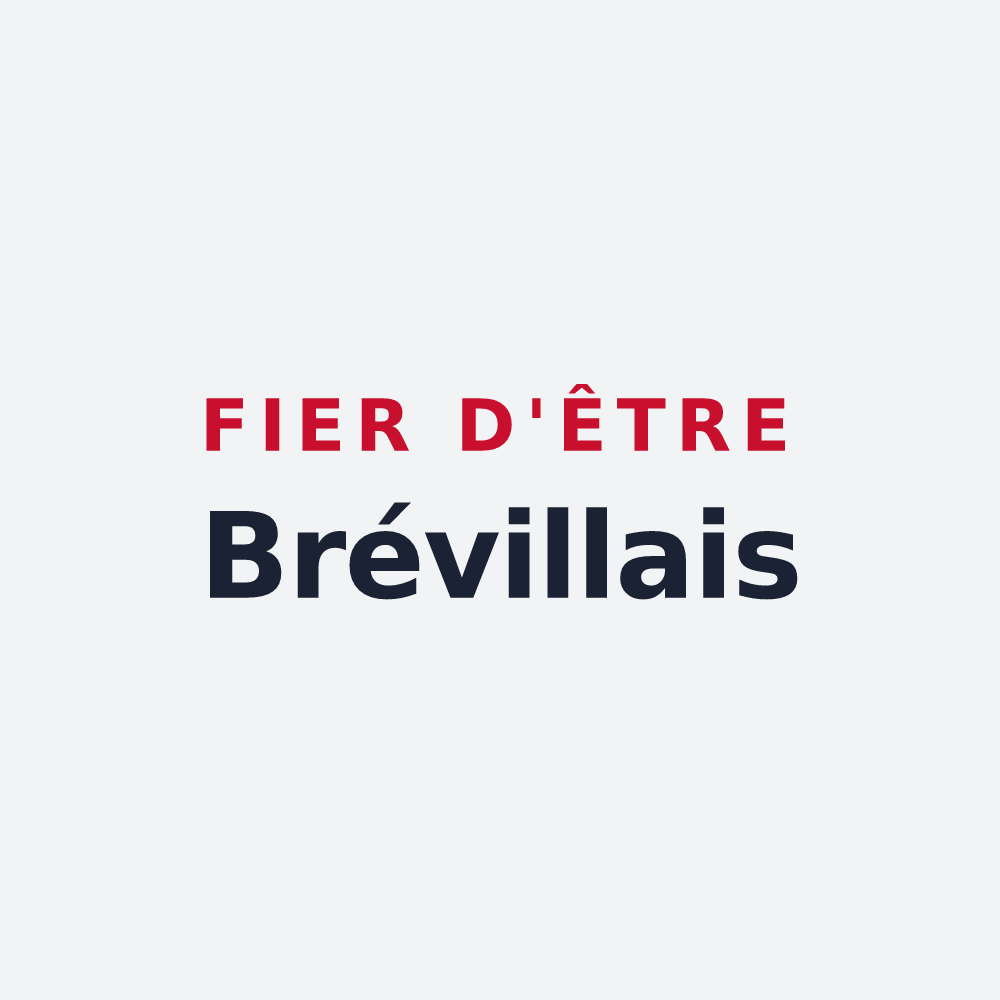 Poster « Fier d'être Brévillais » — design pour Bréville-sur-Mer