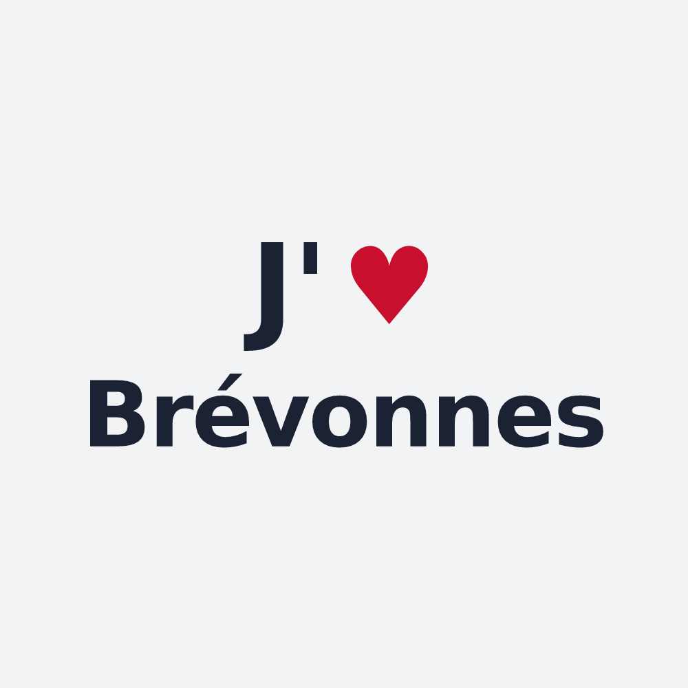 Poster personnalisé Brévonnes — design J'aime Brévonnes