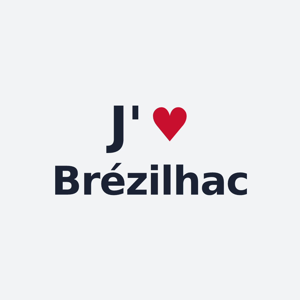 Poster personnalisé Brézilhac — design J'aime Brézilhac