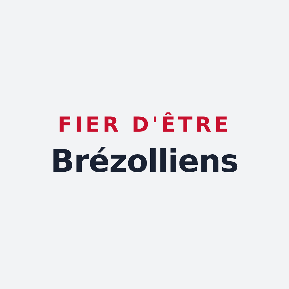 Poster « Fier d'être Brézolliens » — design pour Brezolles