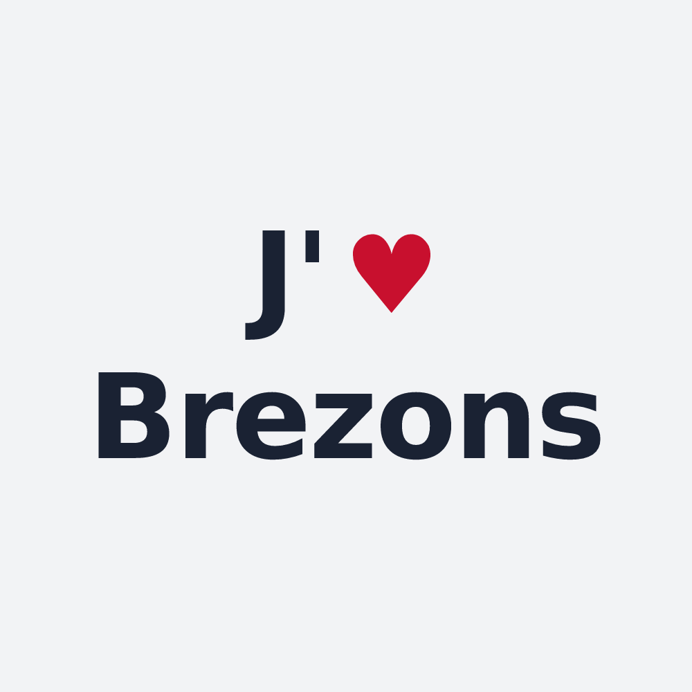 Poster personnalisé Brezons — design J'aime Brezons