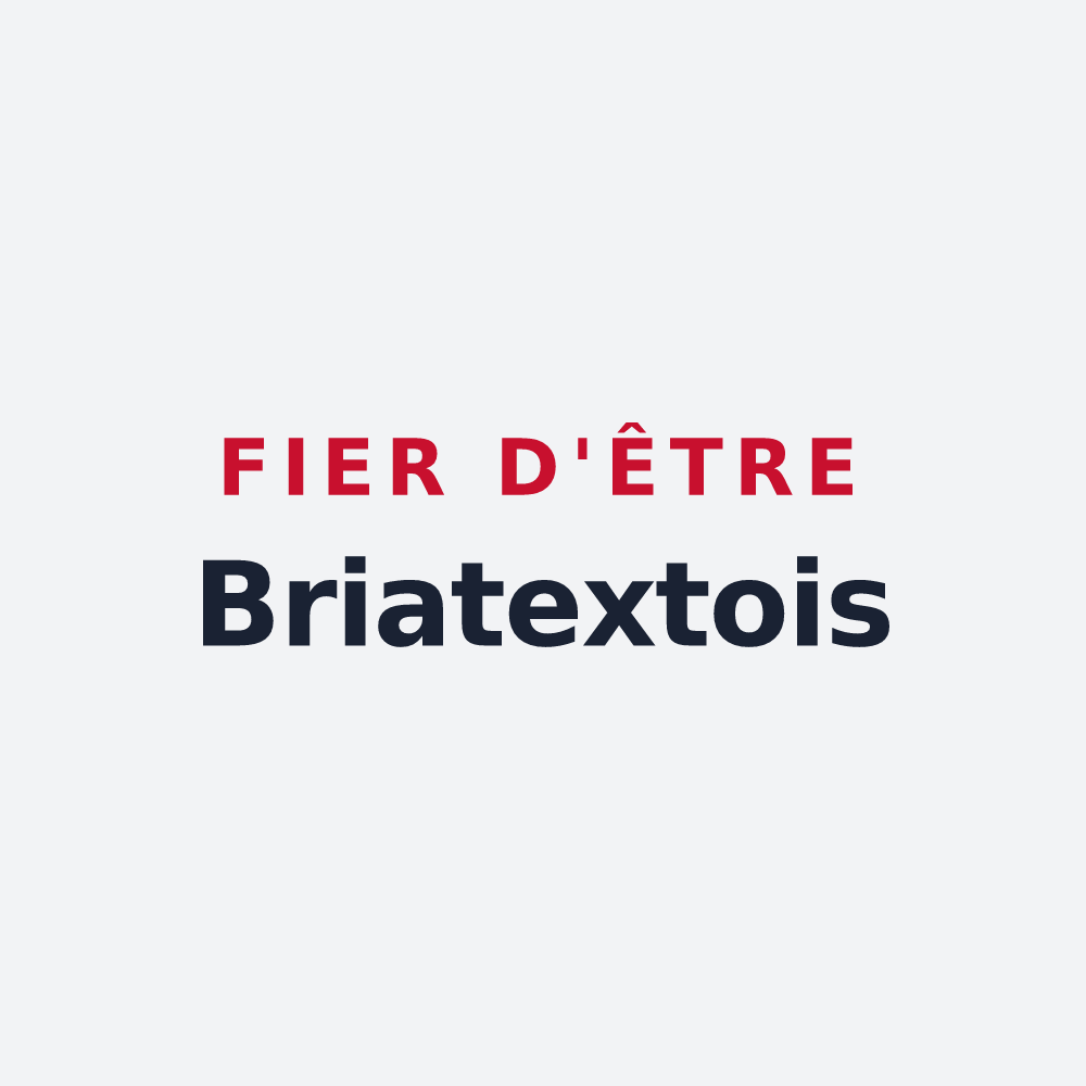 Poster « Fier d'être Briatextois » — design pour Briatexte