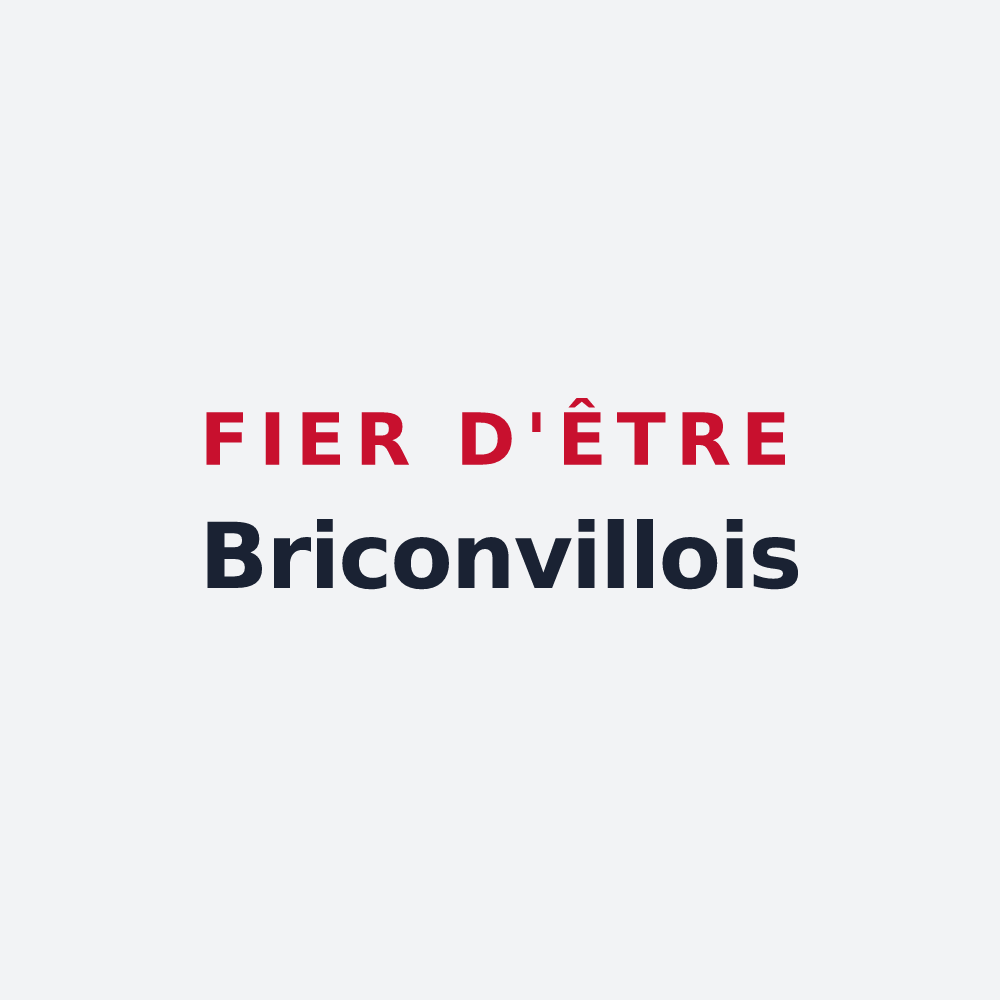 Poster « Fier d'être Briconvillois » — design pour Briconville