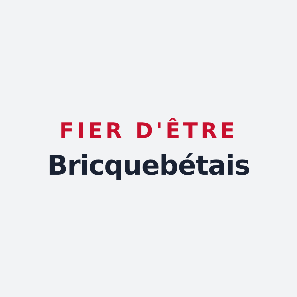 Poster « Fier d'être Bricquebétais » — design pour Bricquebec-en-Cotentin