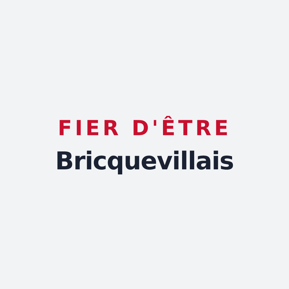 Poster « Fier d'être Bricquevillais » — design pour Bricqueville-la-Blouette