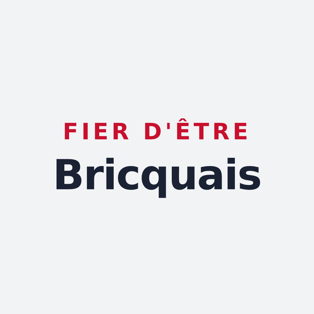 Poster « Fier d'être Bricquais » — design pour Bricqueville-sur-Mer